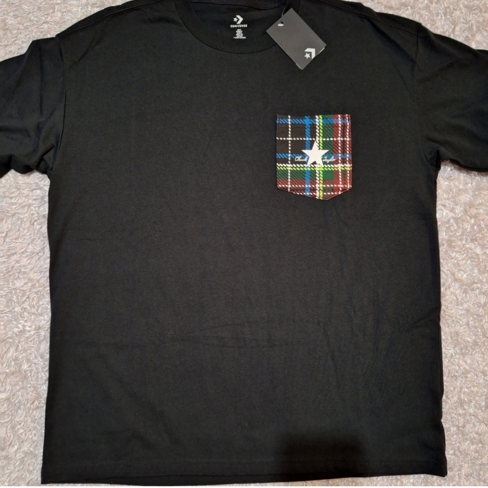 Converse Pocket Tee Men's Size Small Black